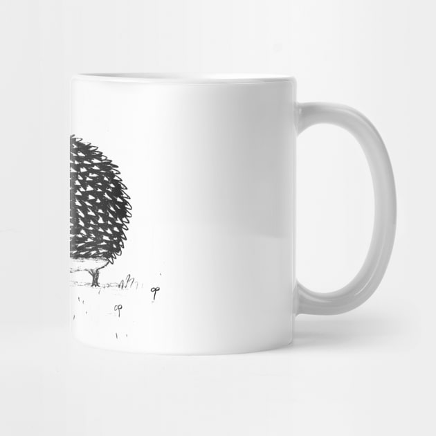 Monochrome Hedgehog by Sophie Corrigan